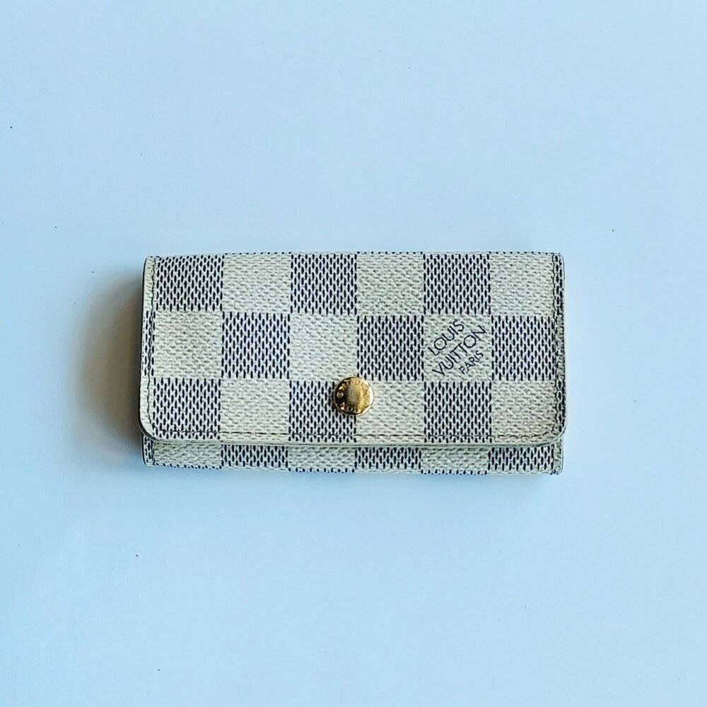 Louis Vuitton Damier Azur 4 Key Holder